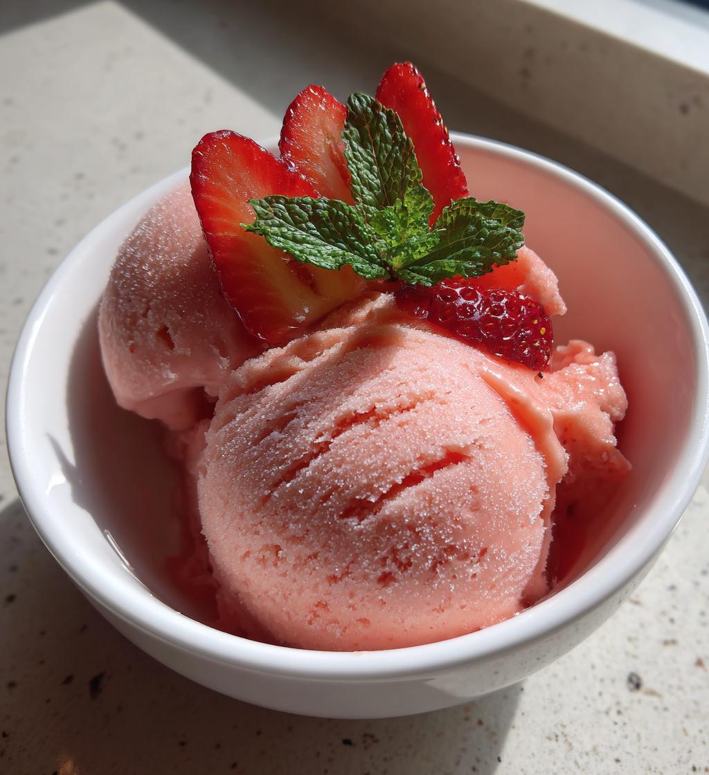 strawberry sorbet recipe