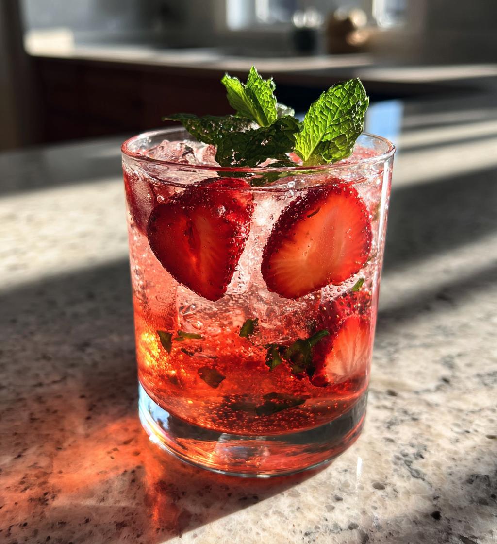 strawberry sweet tea - detail 1