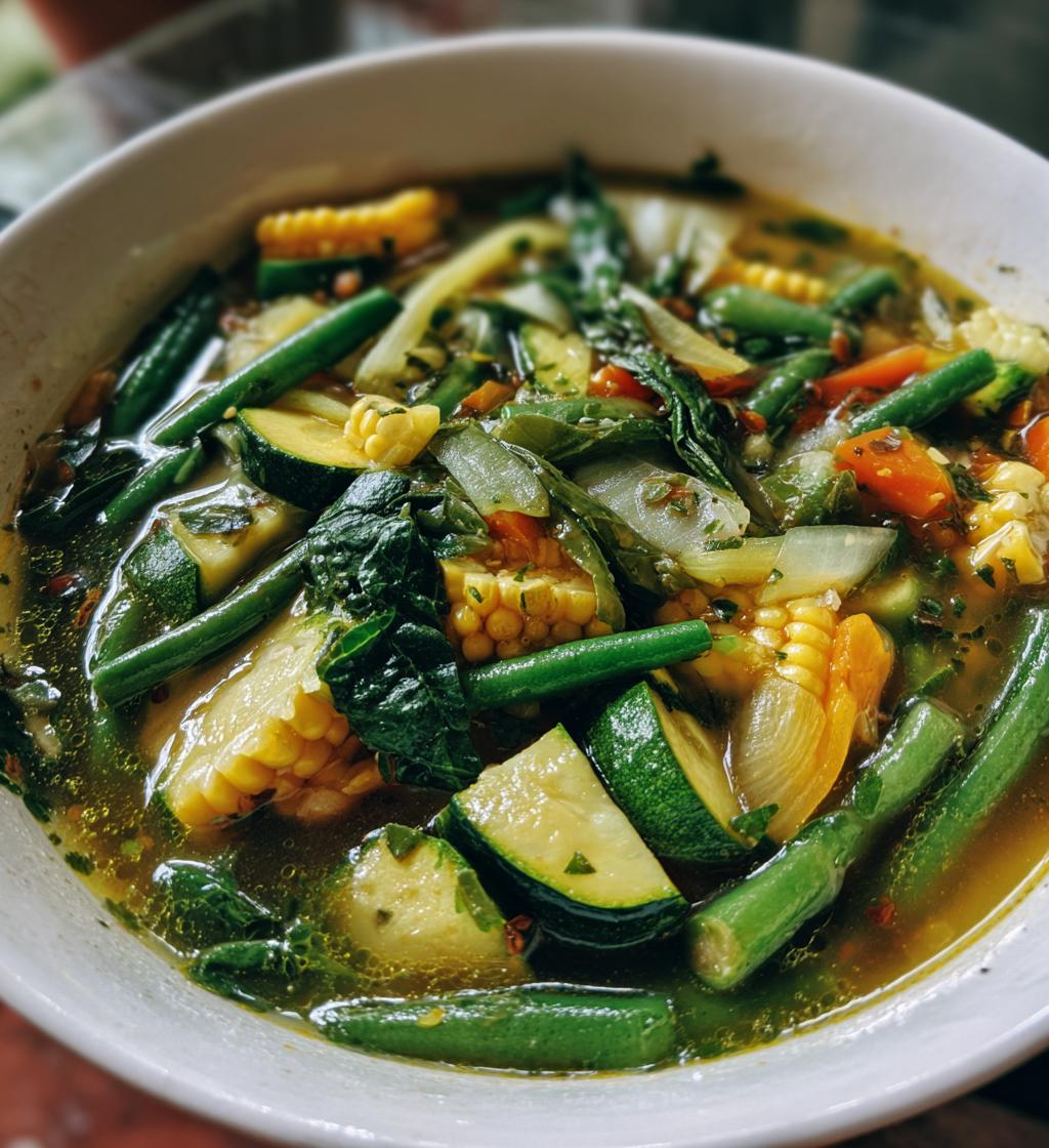 summer minestrone recipe - detail 1