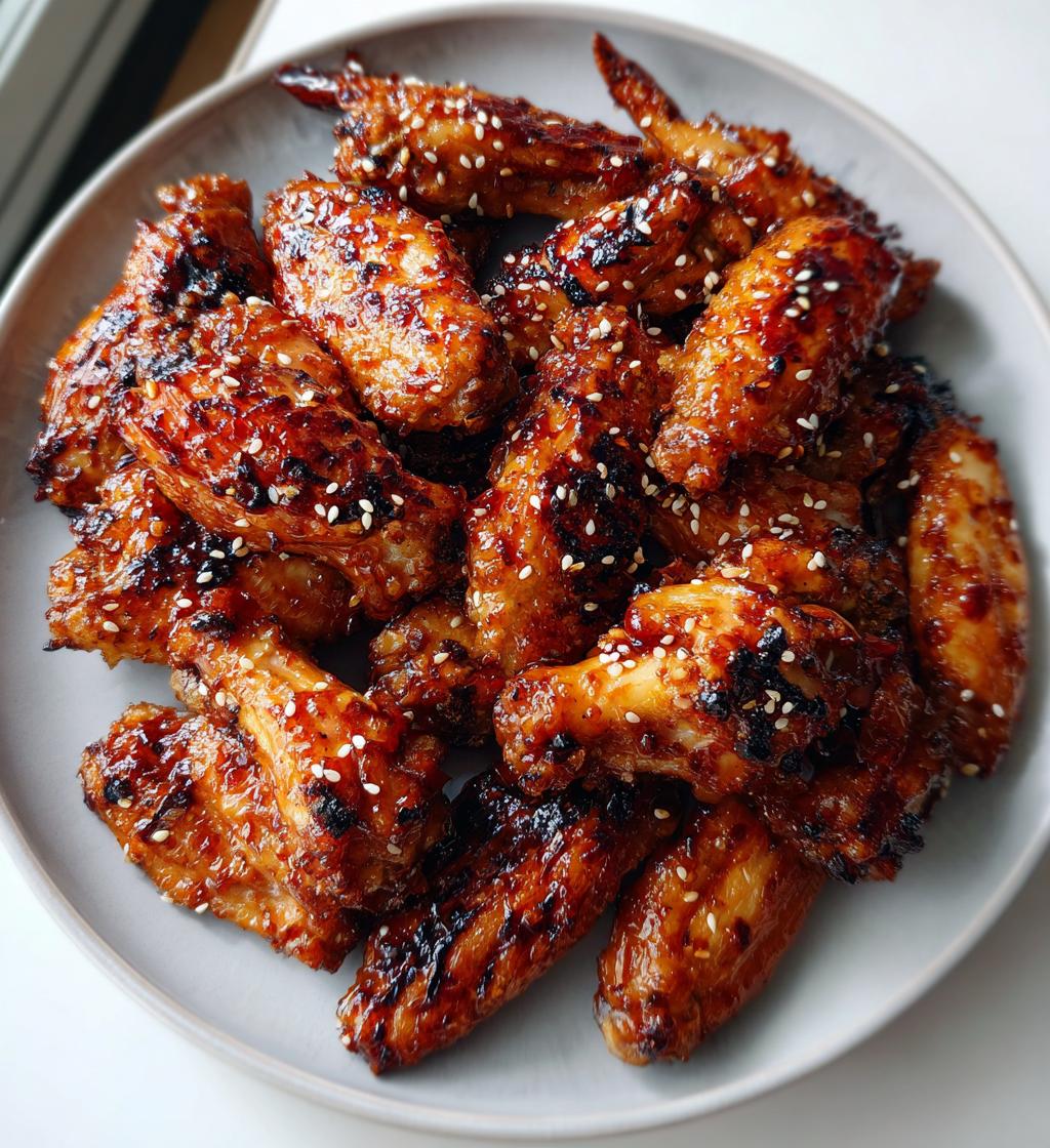 sweet and spicy chicken wings - detail 1