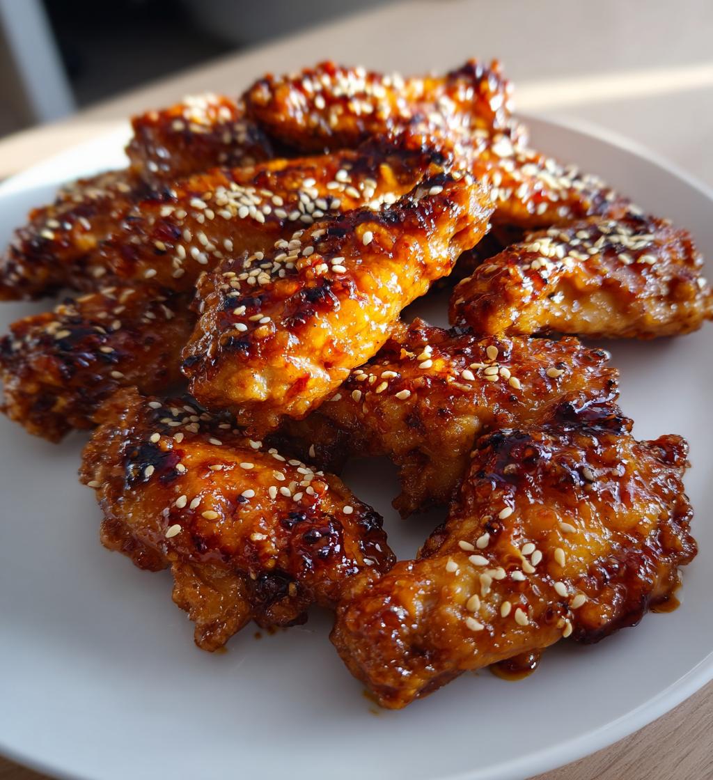 sweet and spicy chicken wings