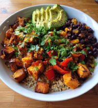 sweet potato burrito bowl