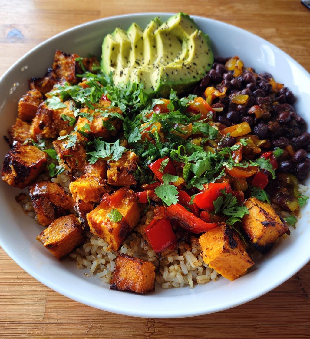 sweet potato burrito bowl