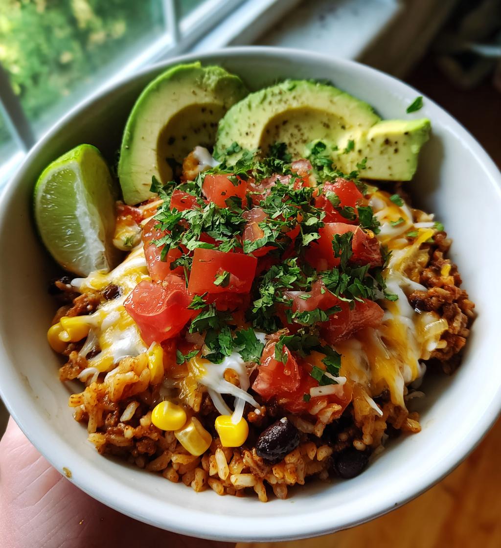 taco rice bowl