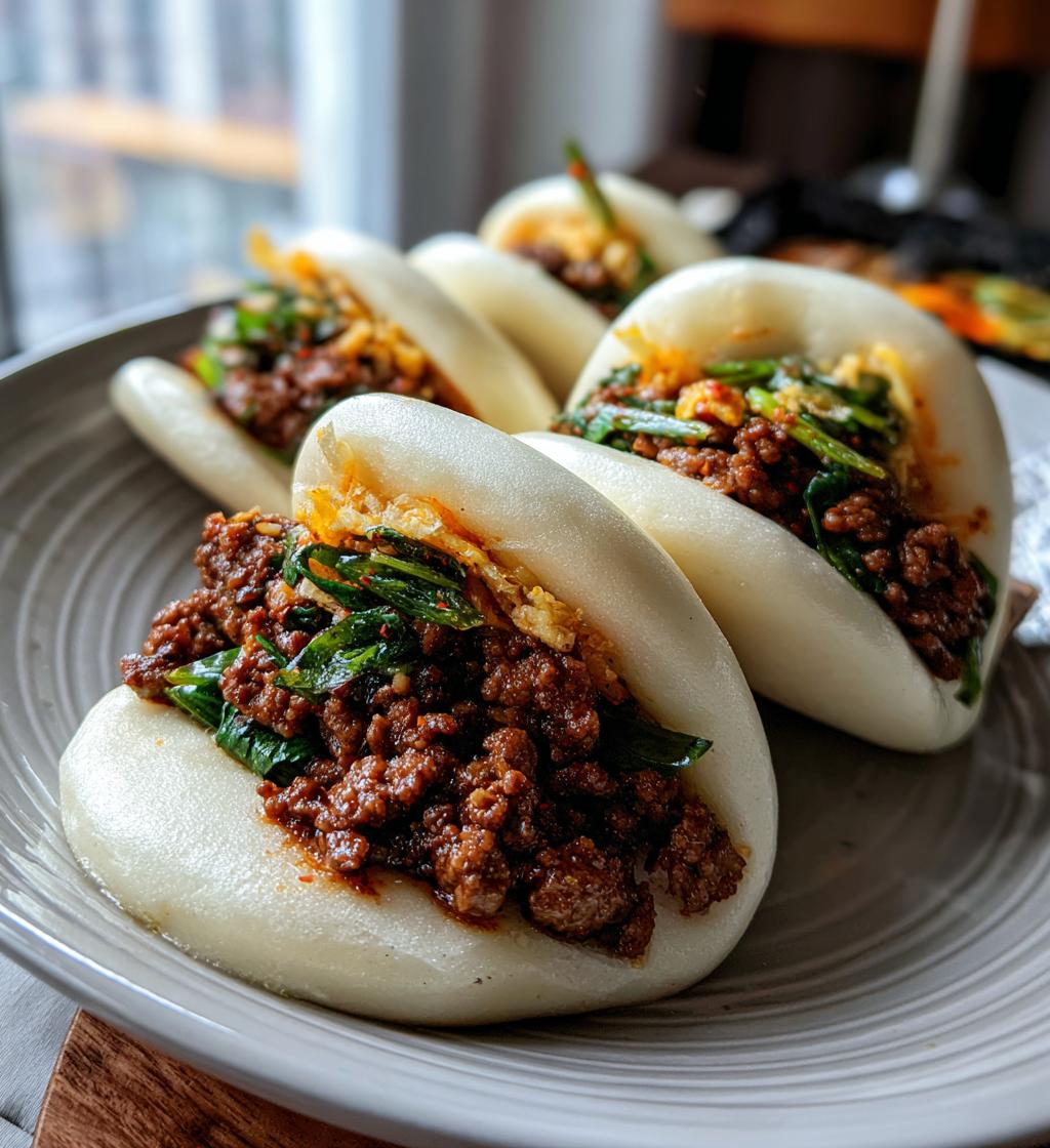 tender beef bao buns
