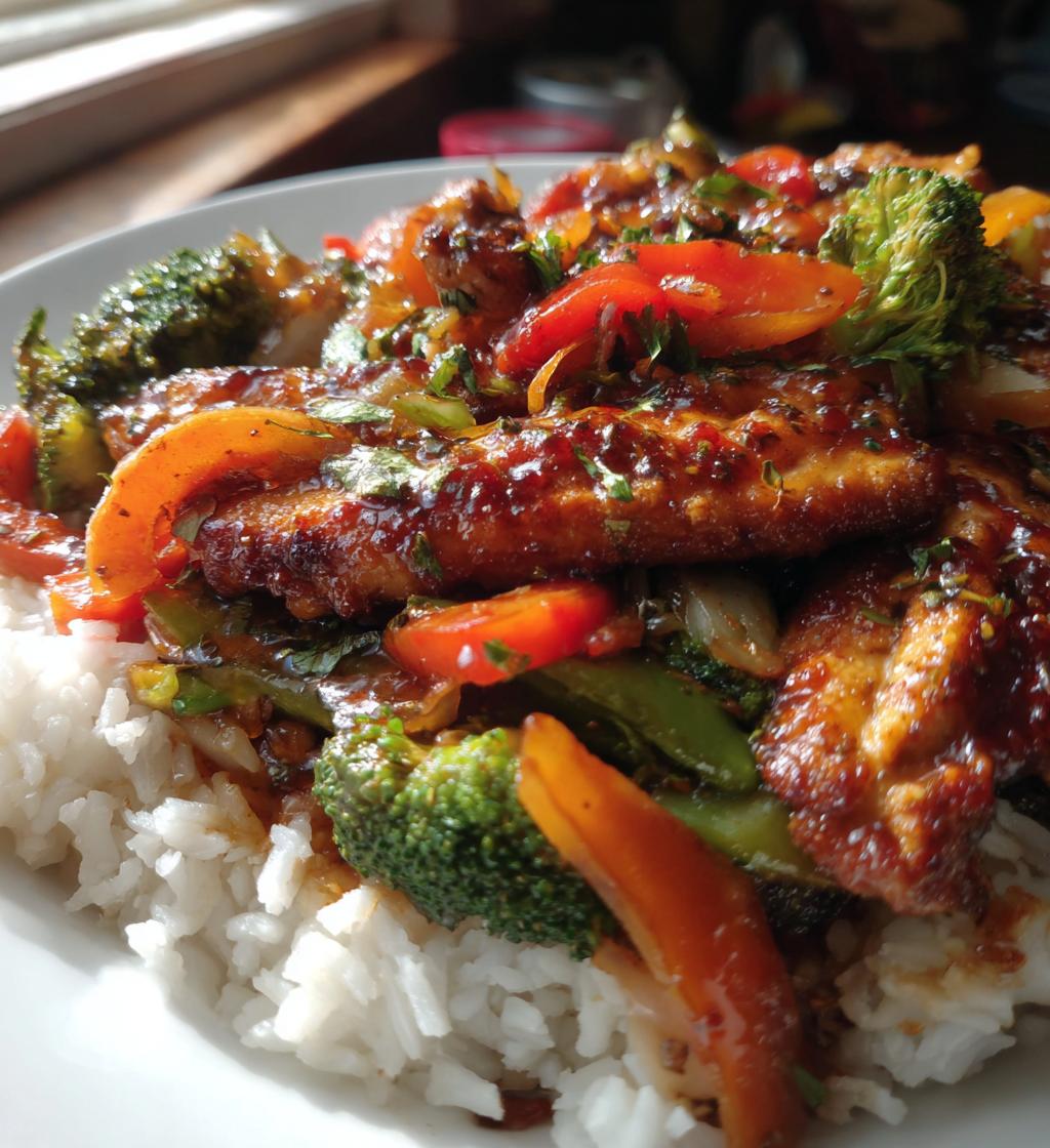 teriyaki chicken stir fry - detail 1