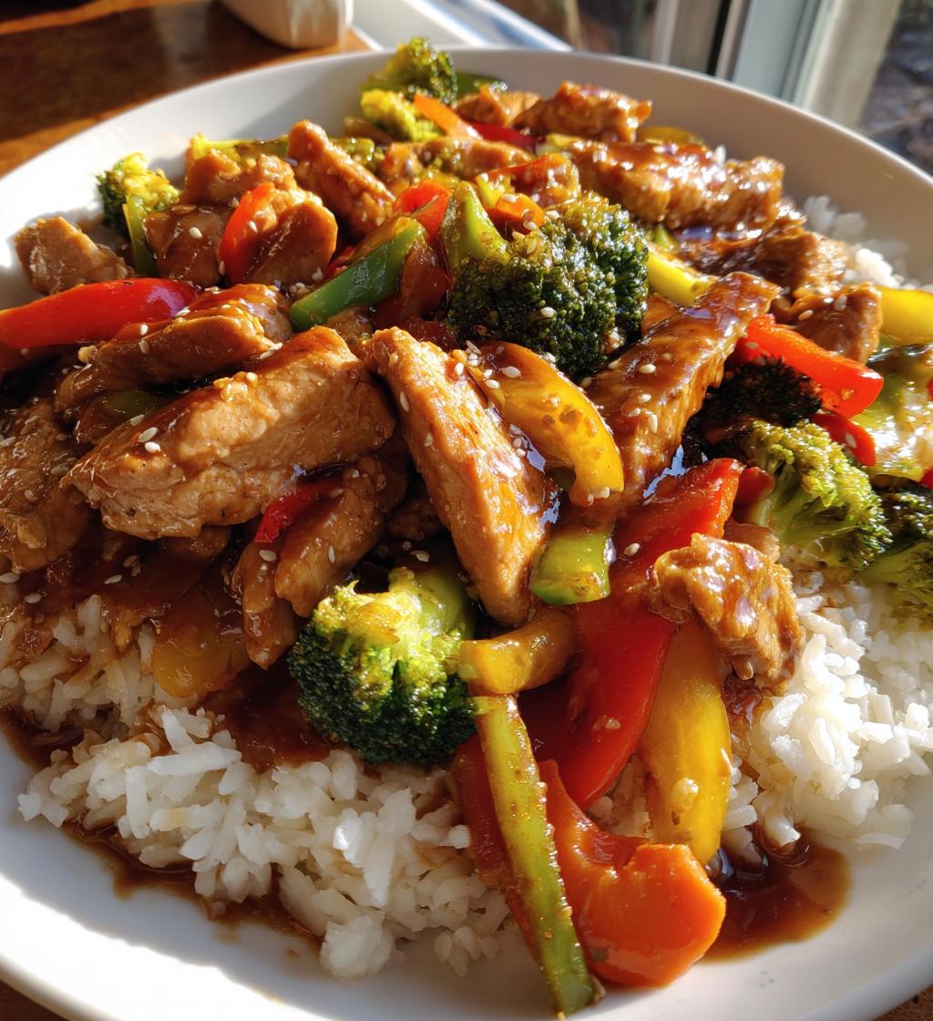 teriyaki chicken stir fry