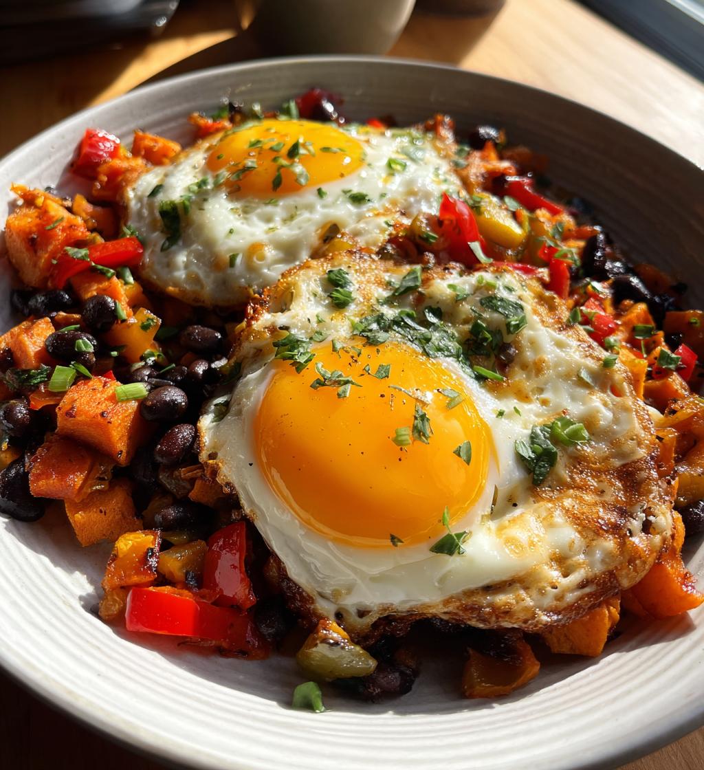 tex mex sweet potato hash - detail 1