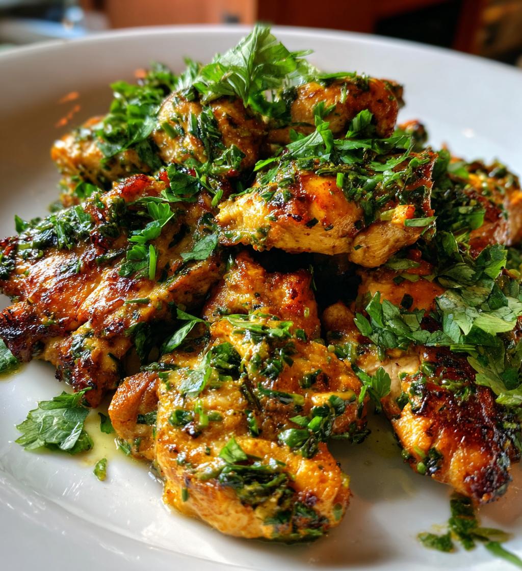 thai lemongrass chicken - detail 1