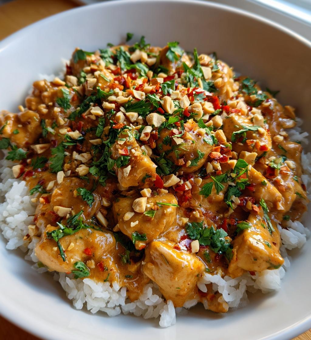thai peanut chicken