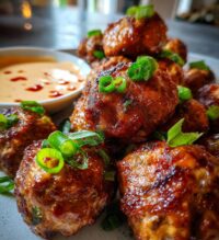 the best korean bbq meatballs with spicy mayo dip