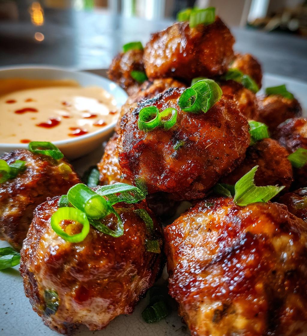 the best korean bbq meatballs with spicy mayo dip