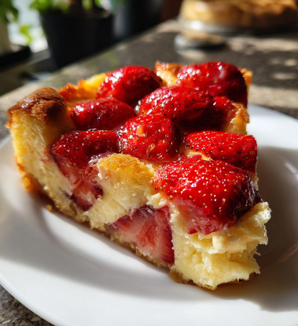 the ultimate strawberry cheesecake dump cake