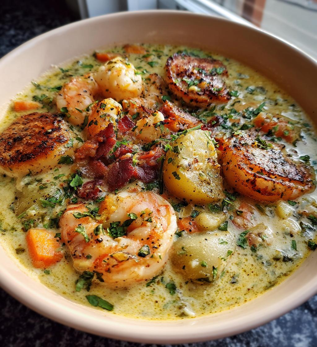 thick and creamy seafood chowder recipe - detail 1