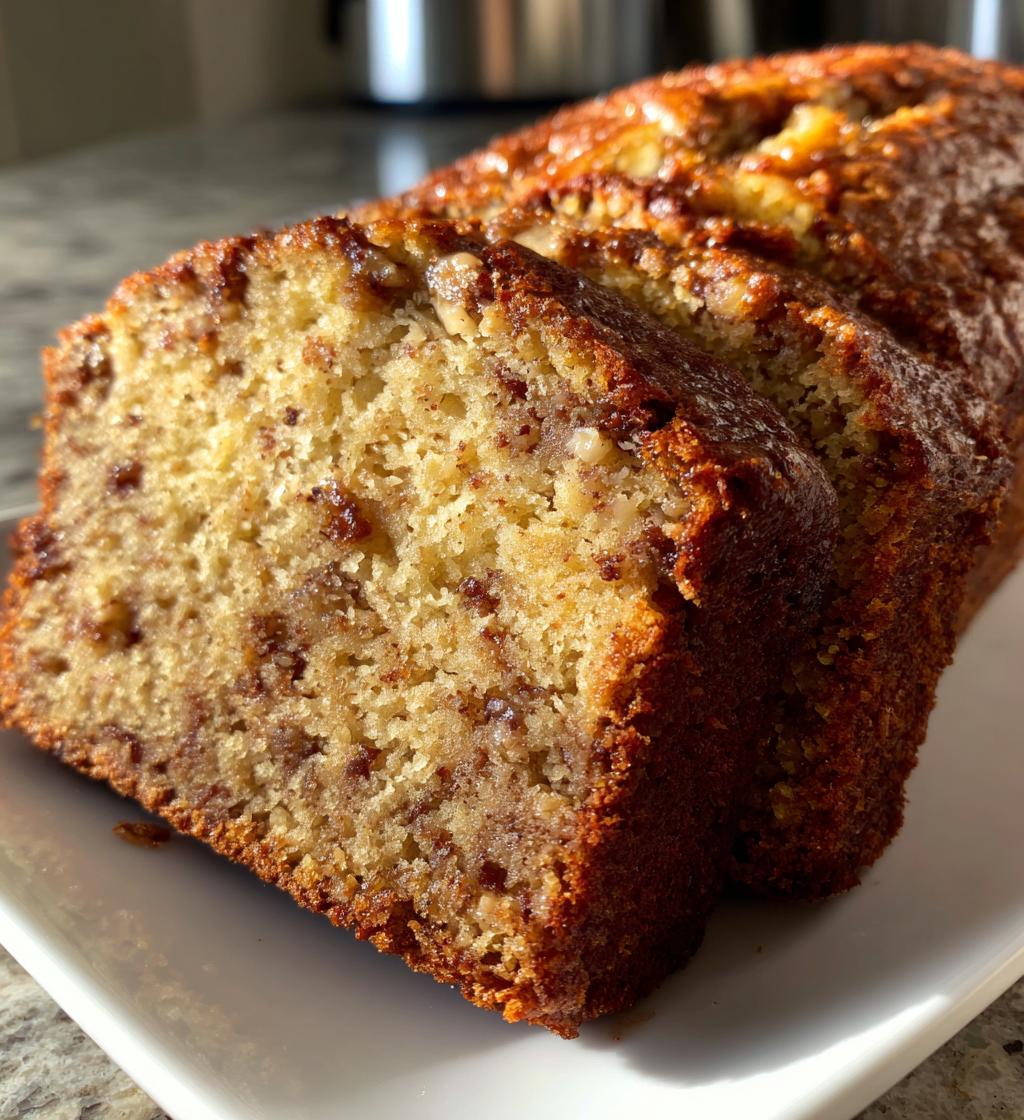 toffee banana rum bread - detail 1