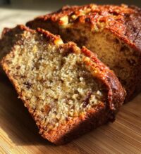 toffee banana rum bread