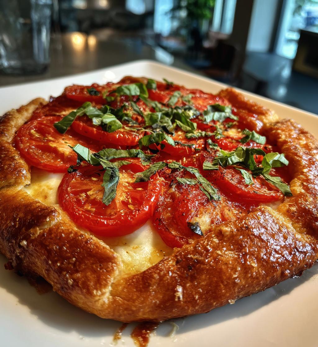 tomato basil galette - detail 1