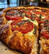 tomato basil galette
