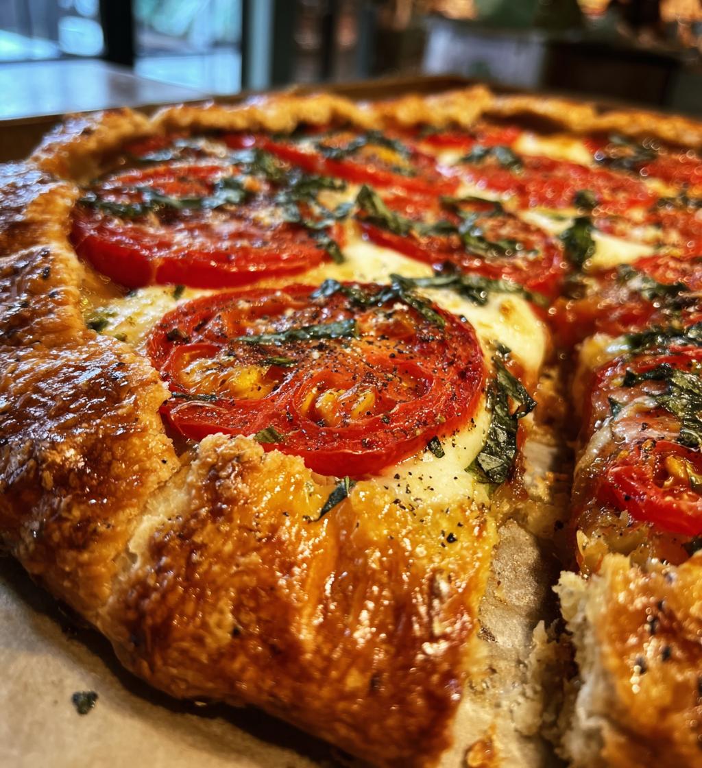 tomato basil galette