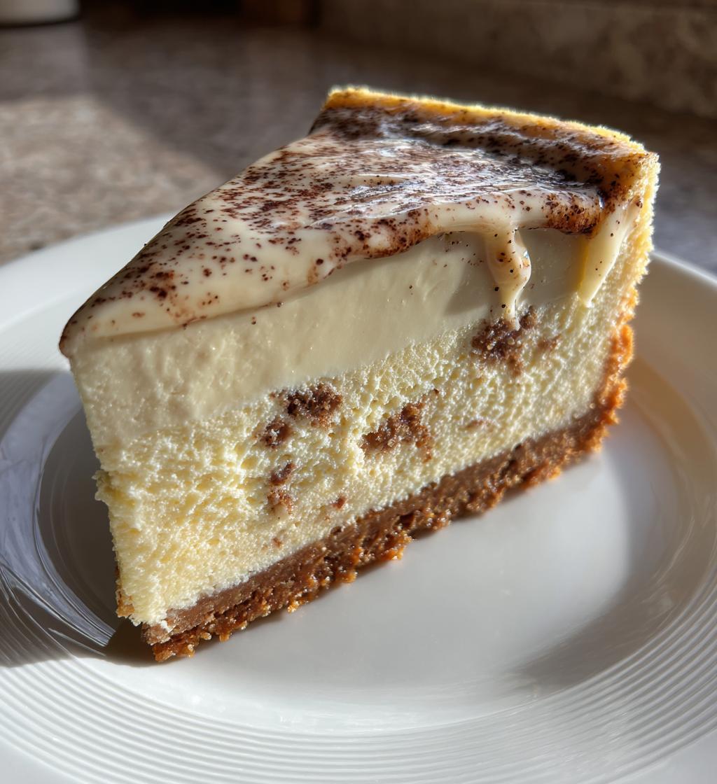 vanilla bean white chocolate mousse cheesecake