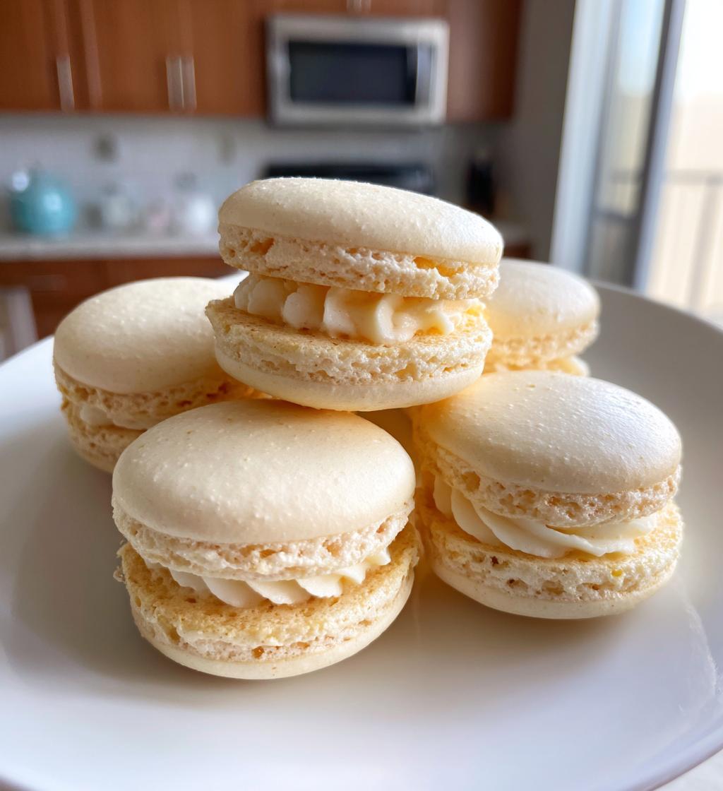 vanilla macarons - detail 1