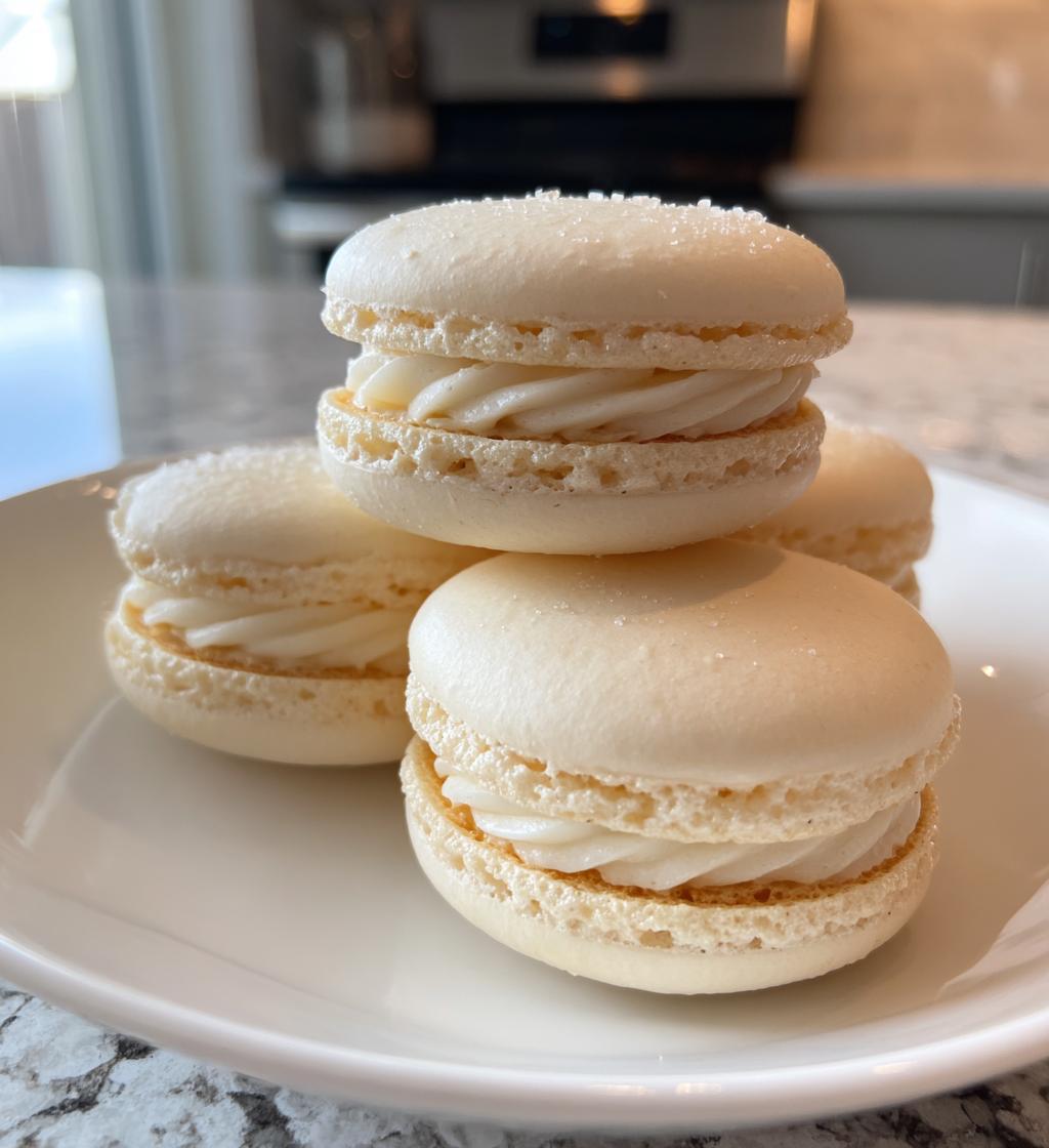 vanilla macarons