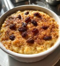 vegan baked rice pudding