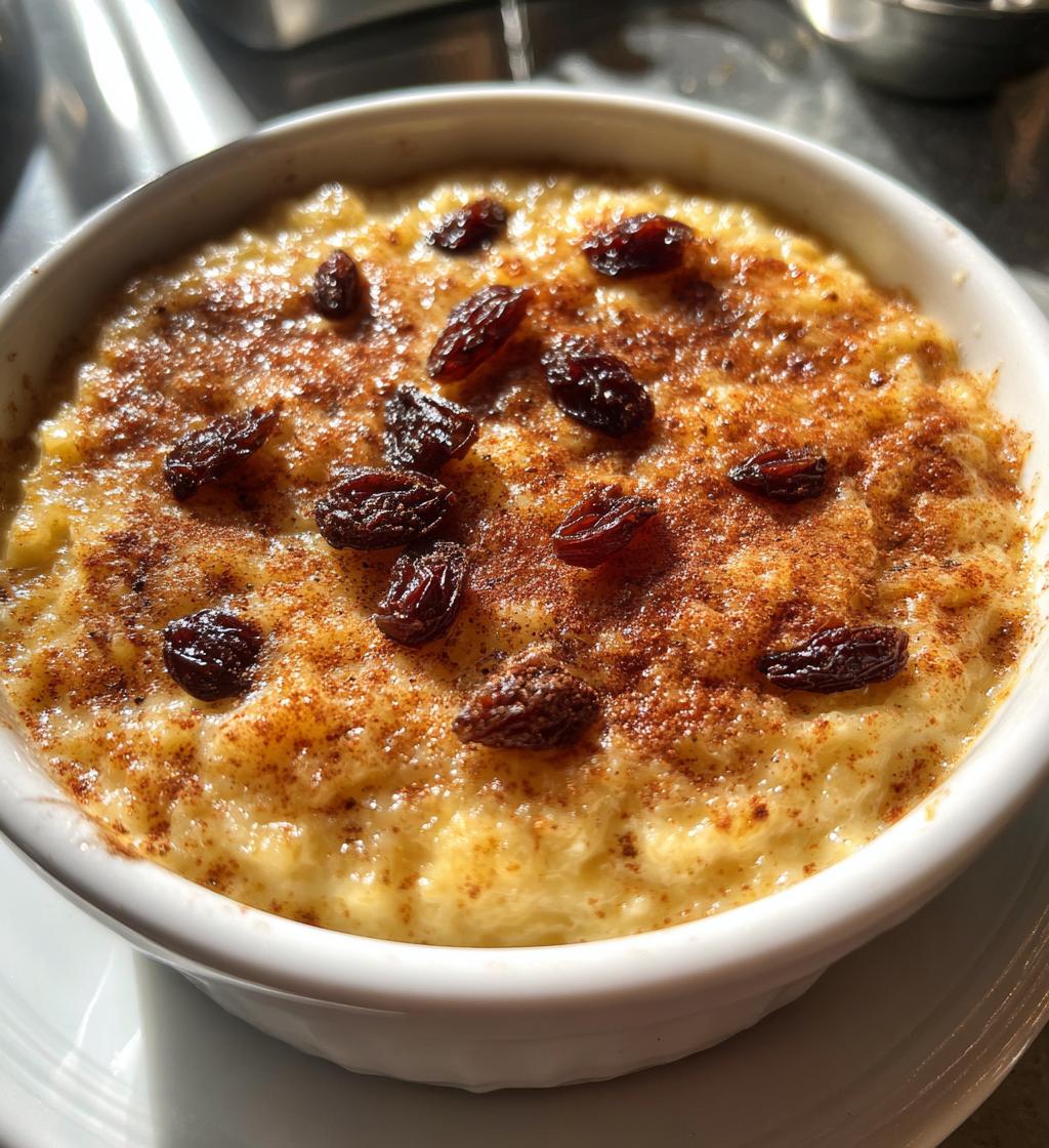 vegan baked rice pudding