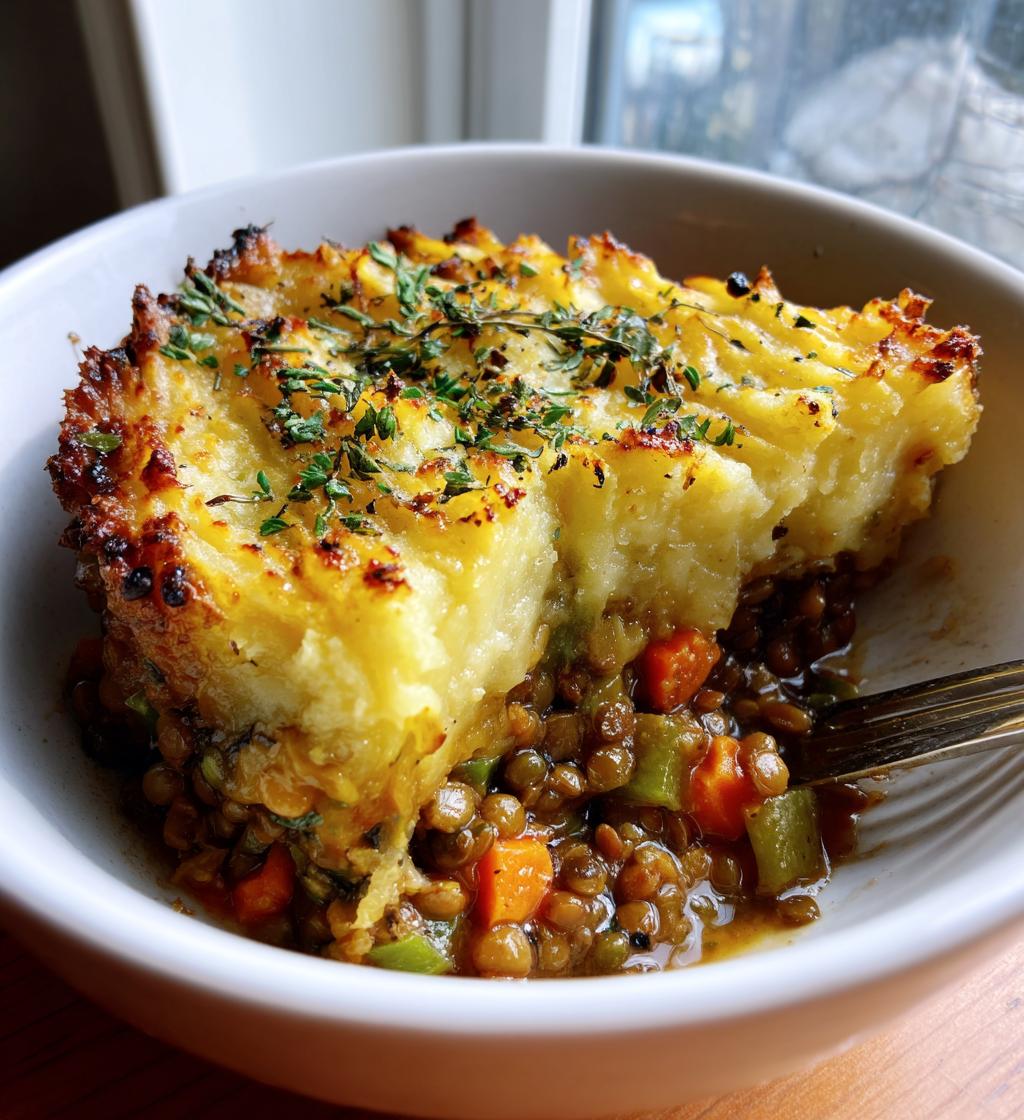vegan lentil shepherd pie - detail 1