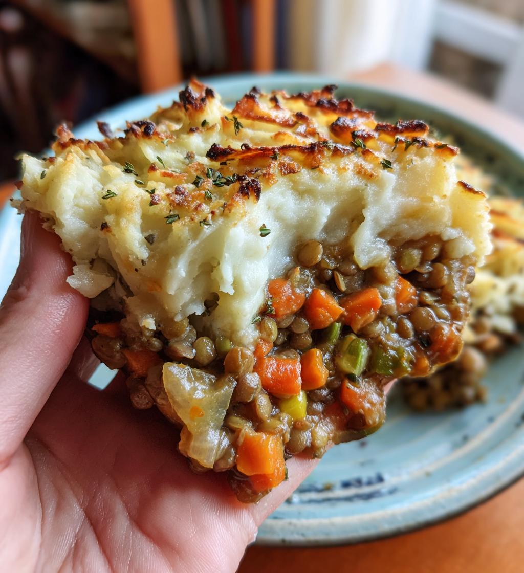 vegan lentil shepherd pie