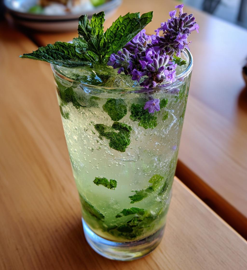 virgin lavender mojito