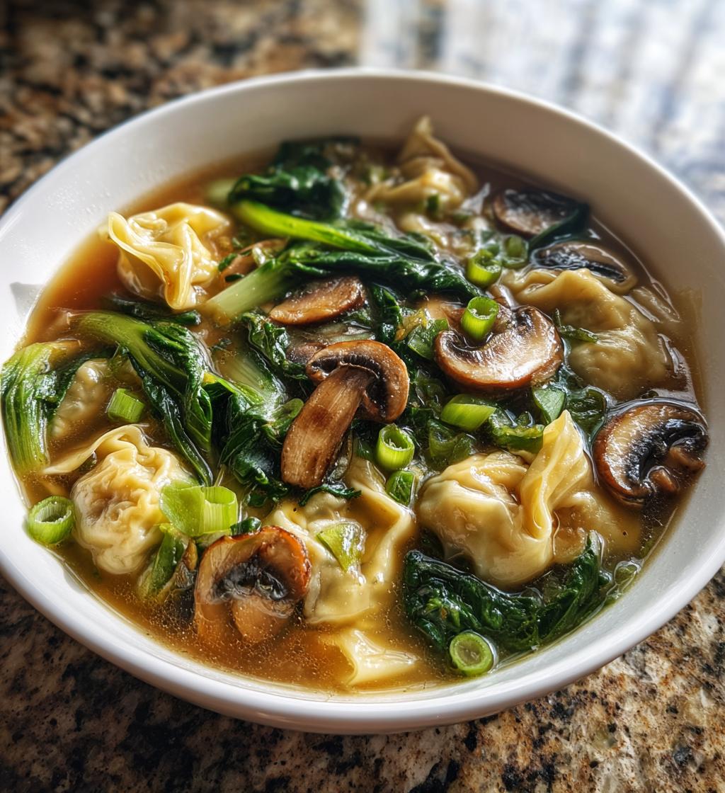 weeknight wonton soup - detail 1
