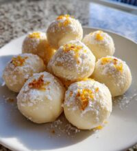 white chocolate orange creamsicle truffles