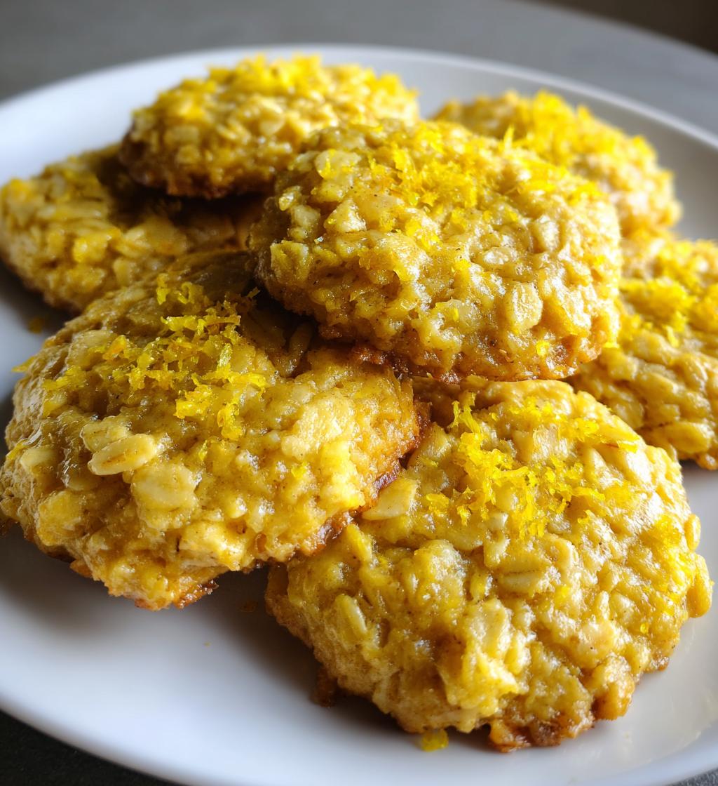 zesty lemon oatmeal no bake cookies