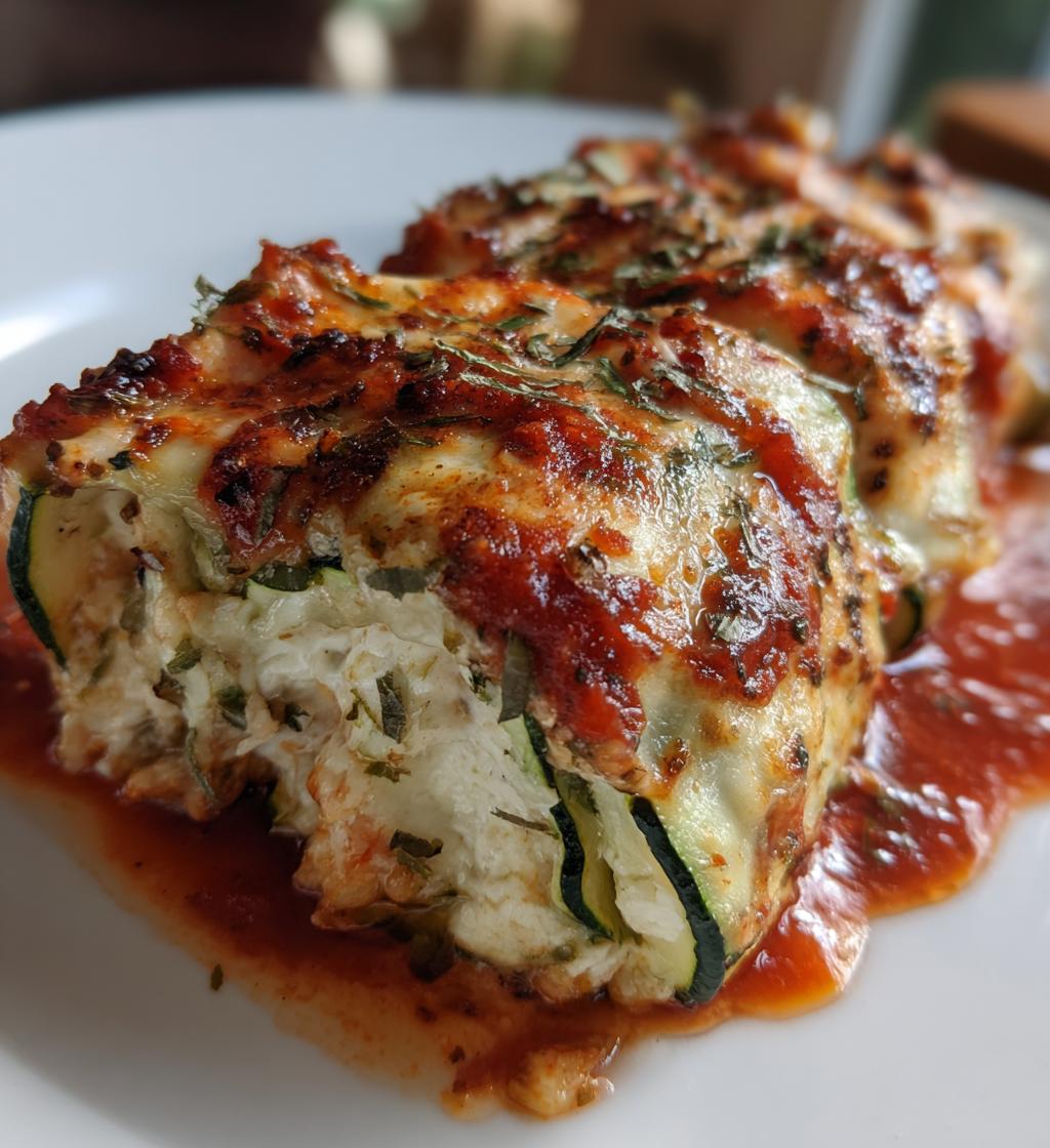 zucchini lasagna roll ups