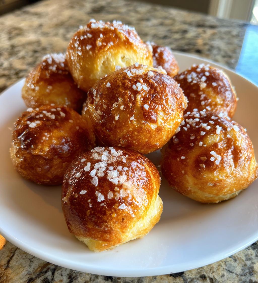 10 minute fluffy air fryer pretzel bites