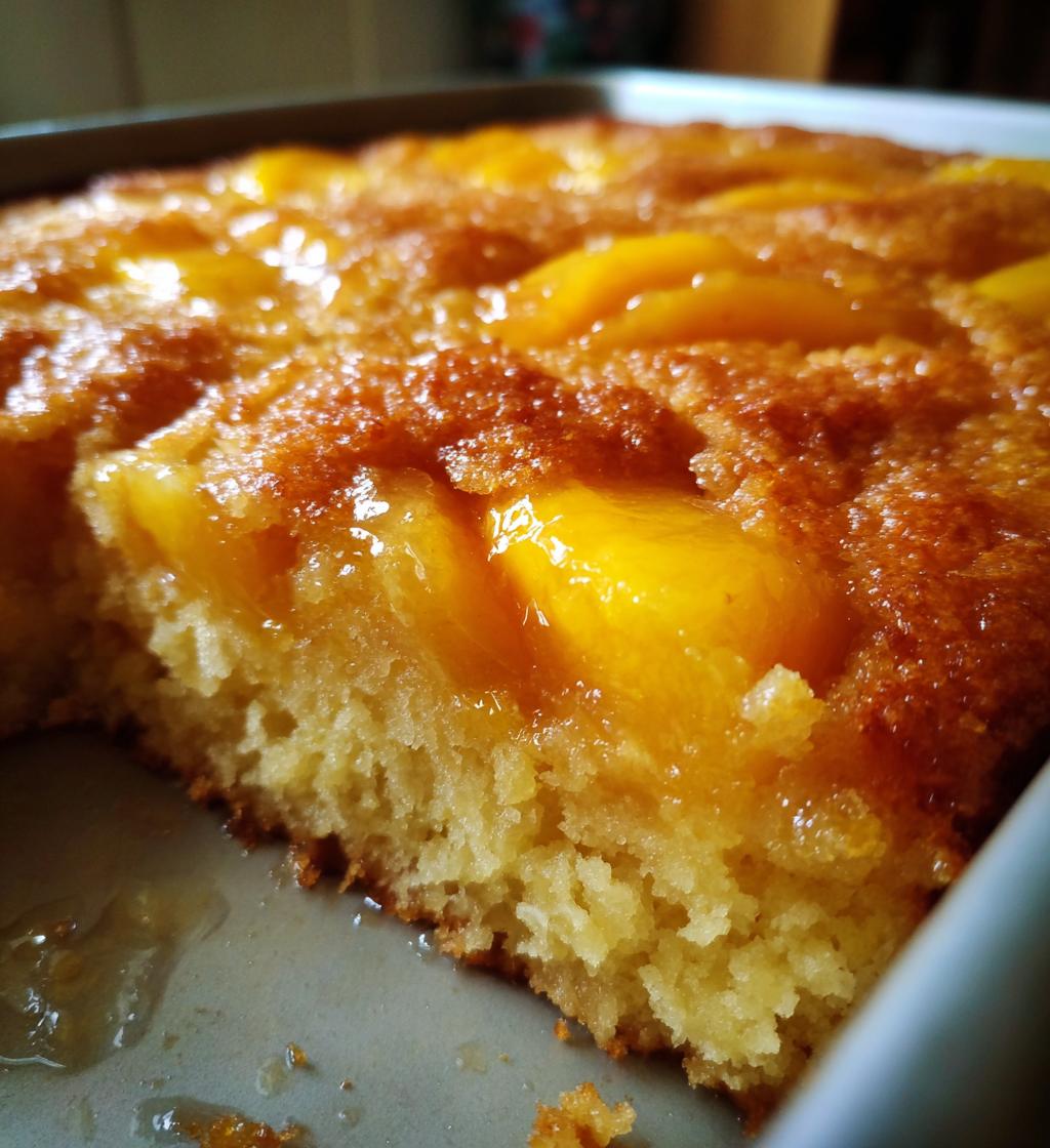 3 ingredient peach cobbler in 5 minutes