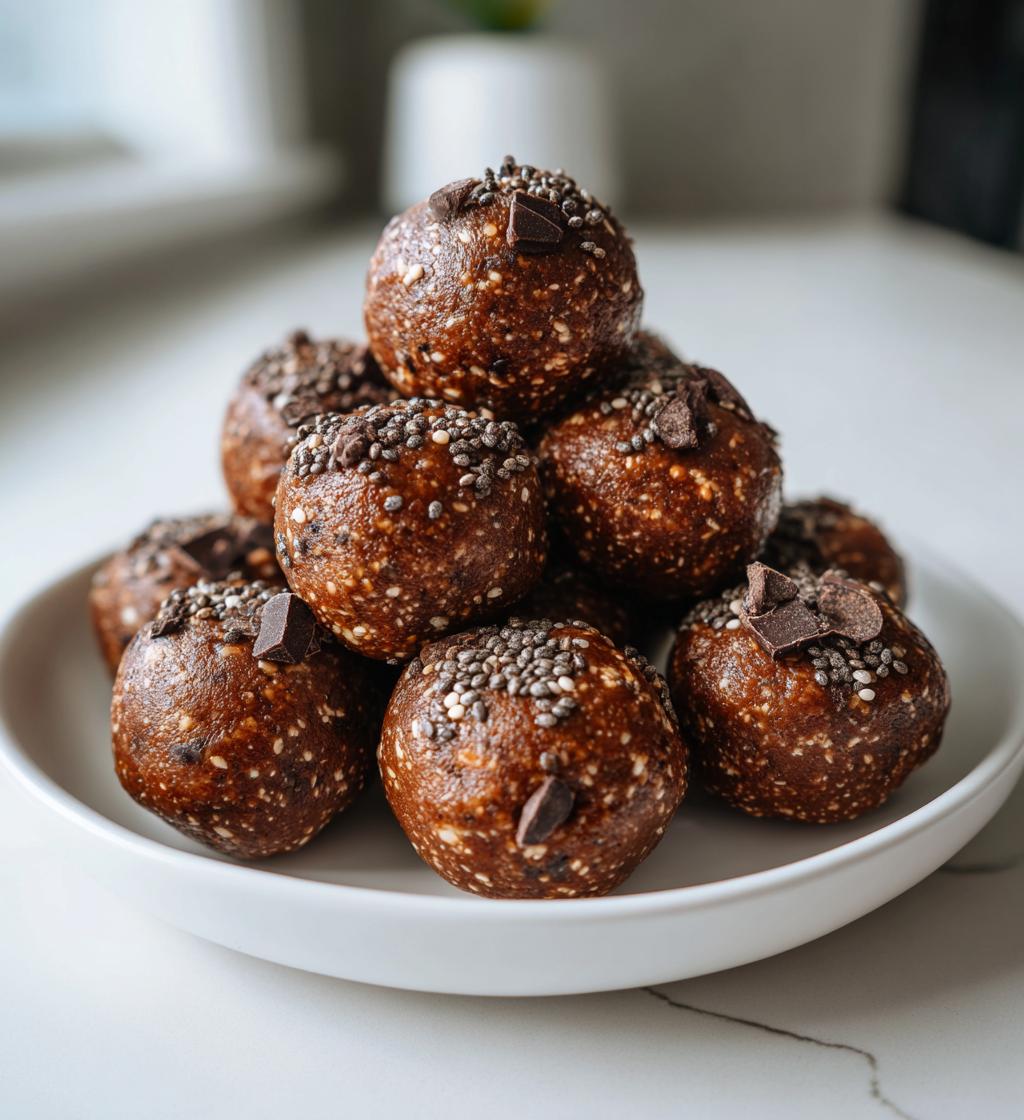 7 ingredient chocolate protein energy balls nutritious and delicious