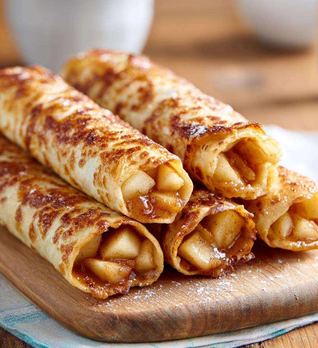 air fryer apple pie taquitos - detail 1