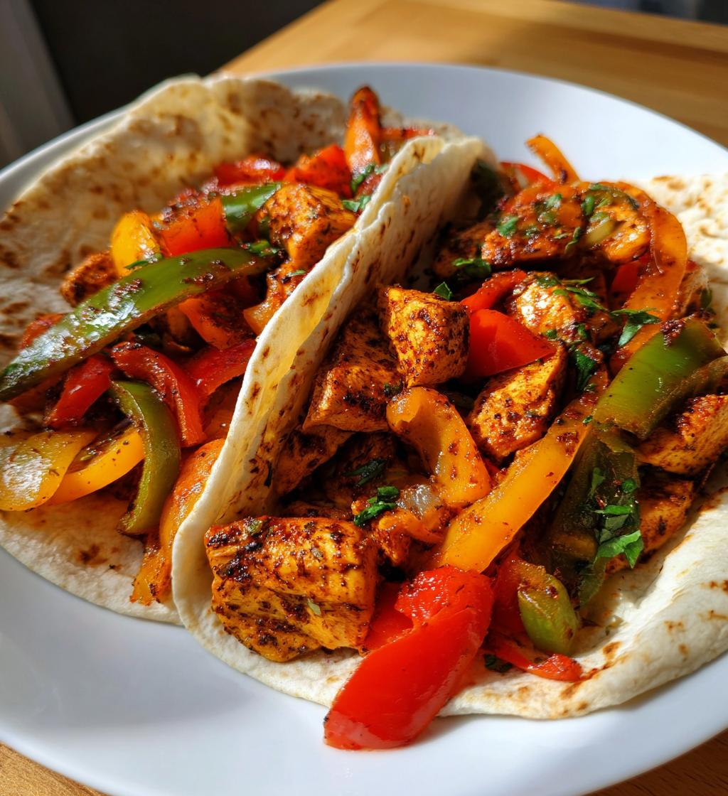 air fryer chicken fajitas - detail 1