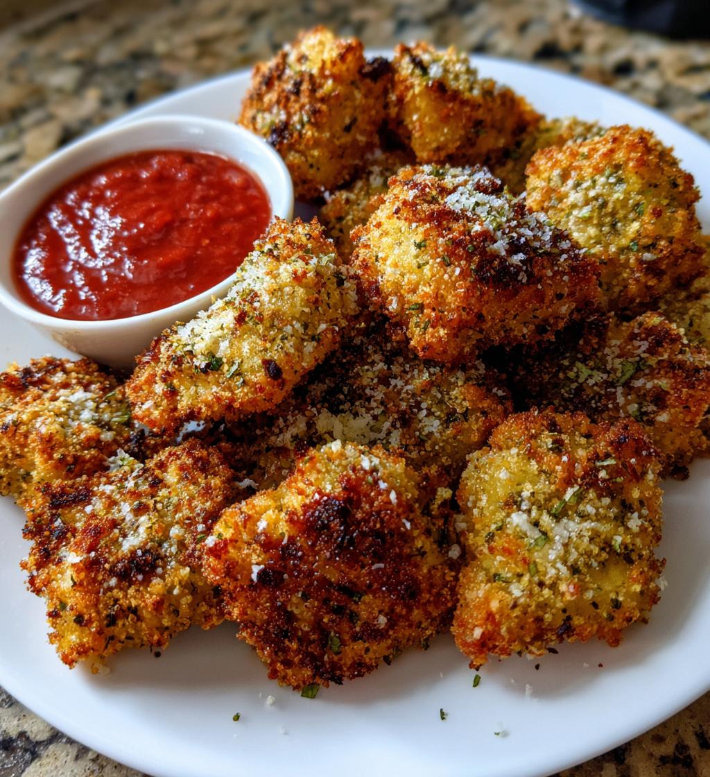 air fryer ravioli - detail 1