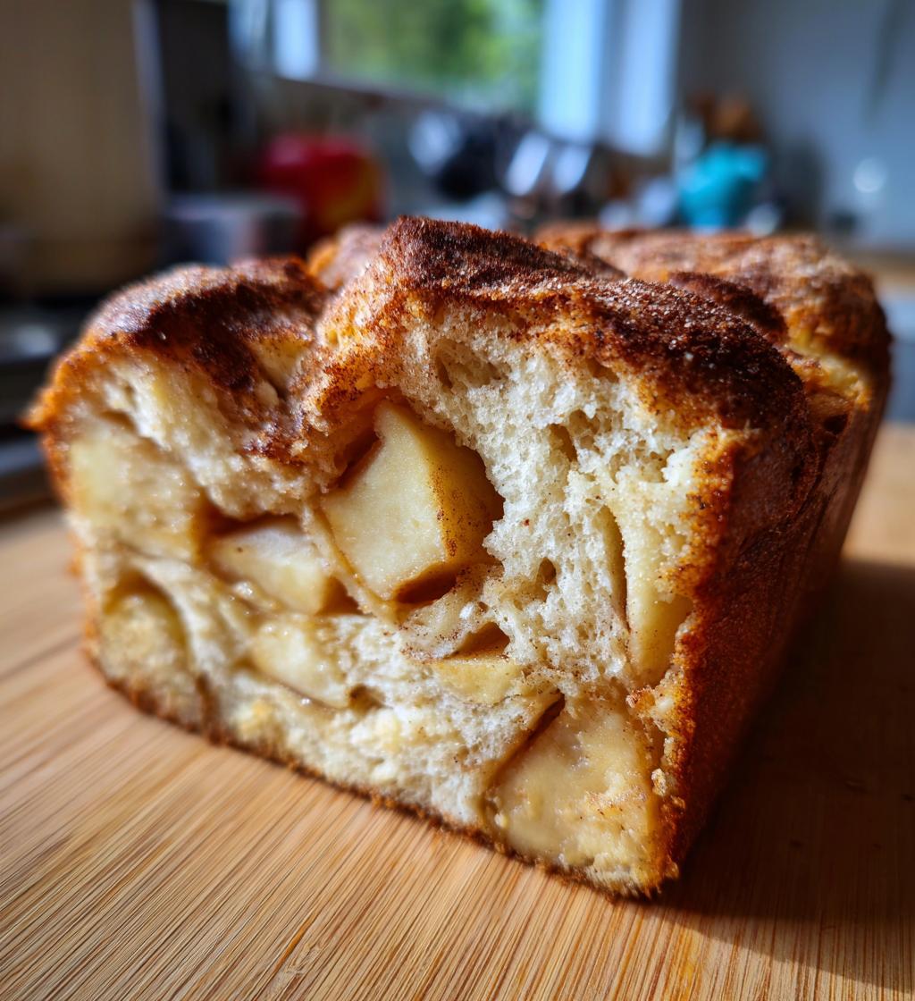 apple cinnamon bread - detail 1