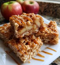 apple pie rice krispie treats
