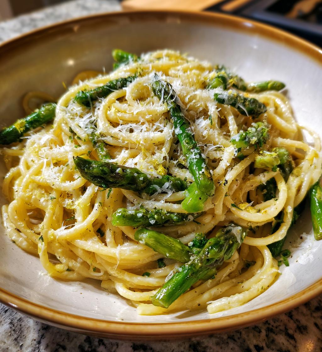 asparagus lemon pasta - detail 1
