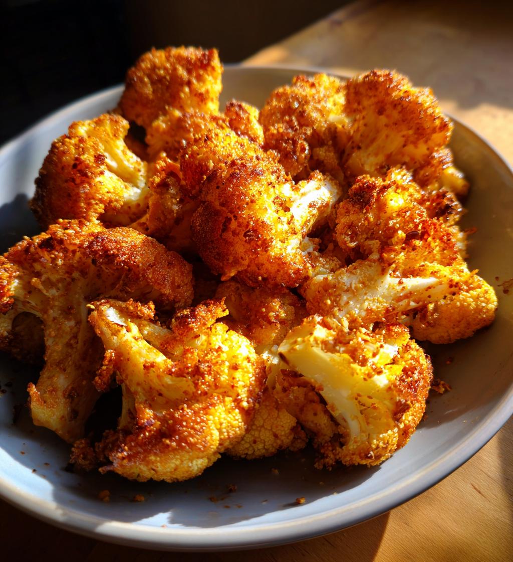 baked crunchy cauliflower