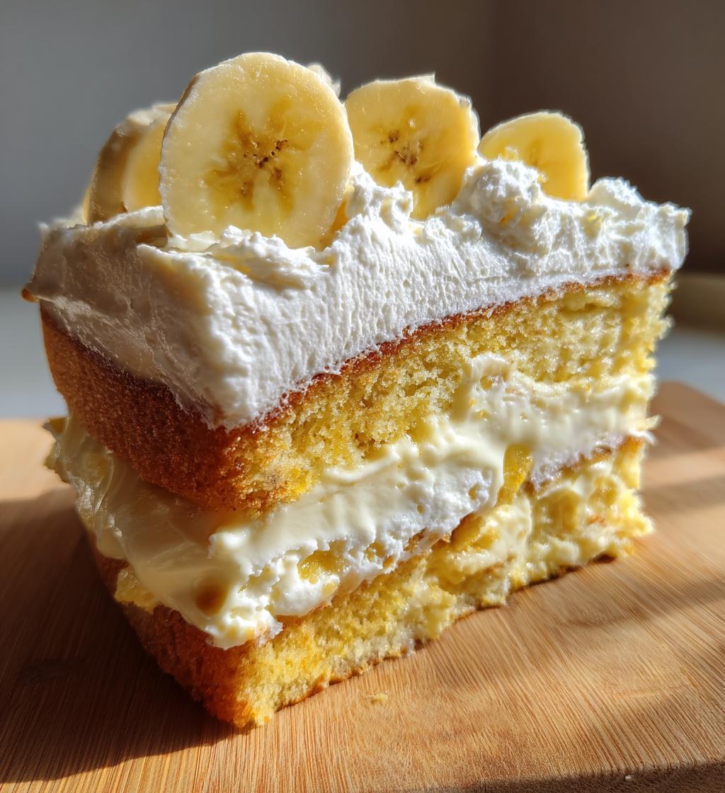 banana pudding cake - detail 1