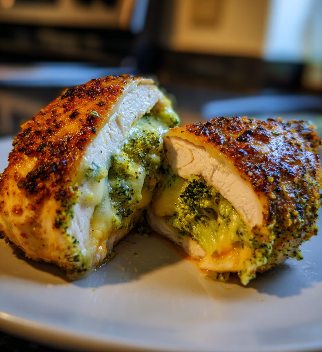 best broccoli cheese stuffed chicken breast - detail 1