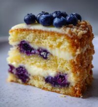blueberry custard cake