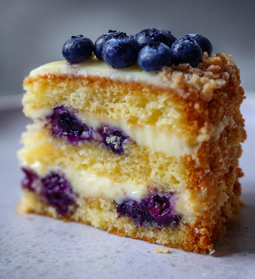 blueberry custard cake
