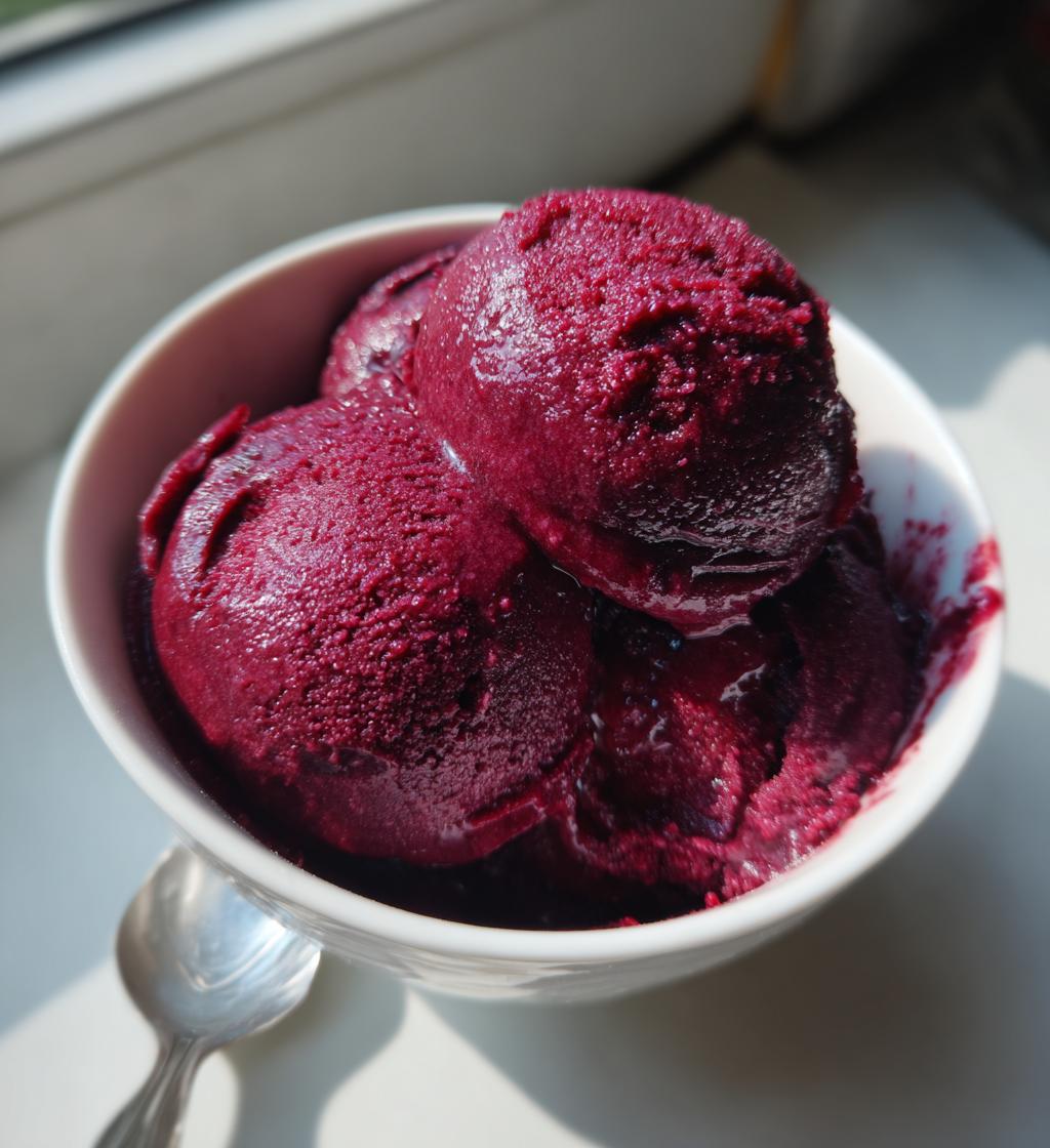 blueberry sorbet